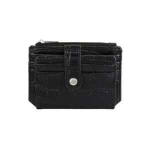 Multi-function Solid PU Leather Short Clutch Wallet