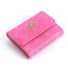 Pu Leather Fashion solid Card Holder small wallets - Image 2