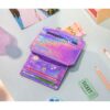 Pu Leather Sequins Slim Credit Card Holder Cash Clip Mini Wallet - Image 13