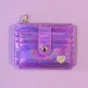 Pu Leather Sequins Slim Credit Card Holder Cash Clip Mini Wallet - Image 17