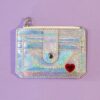 Pu Leather Sequins Slim Credit Card Holder Cash Clip Mini Wallet - Image 18