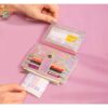 Pu Leather Sequins Slim Credit Card Holder Cash Clip Mini Wallet - Image 8