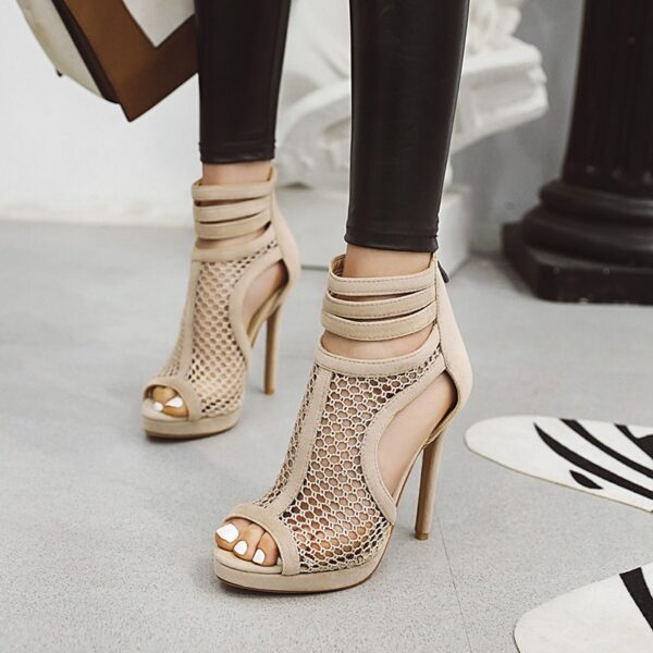 Sexy Stiletto Gladiator High Heels Sandals - Image 3