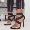 Ankle-Wrap Stilettos - Clear Strap - Image 2