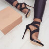 Ankle-Wrap Stilettos - Clear Strap - Image 3