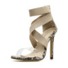 Ankle-Wrap Stilettos - Clear Strap - Image 4