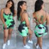 Bodycon Lace Up Backless Romper - Image 12