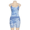Bodycon Lace Up Backless Romper - Image 7