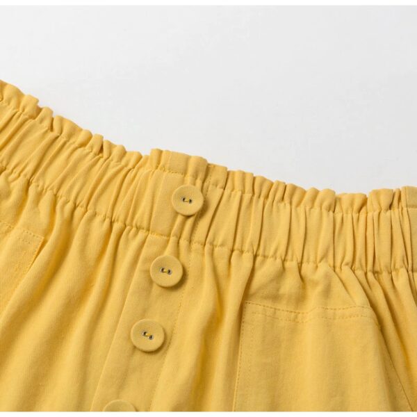 Casual Elastic High Waist Shorts - Image 5