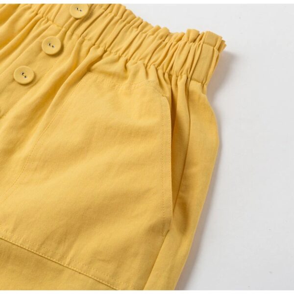 Casual Elastic High Waist Shorts - Image 7