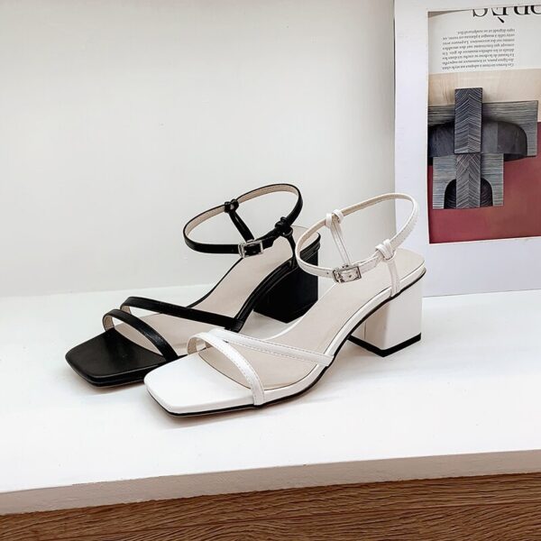 Gladiator Ankle Strap Thick Sandals - Image 7