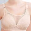 Lace Front Buckle Mesh Wireless Cotton Lining Nursing Bra - Image 2