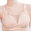 Lace Front Buckle Mesh Wireless Cotton Lining Nursing Bra - Image 3