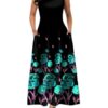 Maxi Dress Jewel Sleeveless Printed Long Dresses