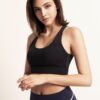 Pure Color U neck Cropped Yoga Tanks - Image 5