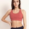 Pure Color U neck Cropped Yoga Tanks - Image 9