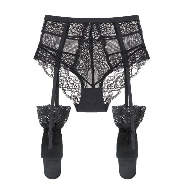 Sexy Lace Garter Belts And Stockings 2pcs - Image 4