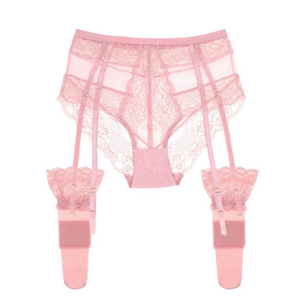 Sexy Lace Garter Belts And Stockings 2pcs - Image 5