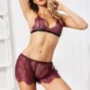 Sexy Transparent Bodycon Intimates Lingerie Set - Image 2