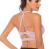 U Neck Solid Color Hollow Out Yoga Tanks