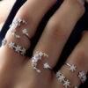 Boho Rings Set Stacking Rings In 5 Piece