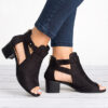 Chunky Mid Heel shoes - Open Toes - Image 2