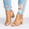 Chunky Mid Heel shoes - Open Toes - Image 5