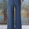 Elastic Waist Wide Leg Long Pants - Image 2