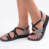 Flat Turquoise-Braided Sandals with Accents - Image 6