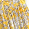 Floral Print Spaghetti Strap Beach Knee Length Dress - Image 9