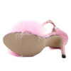 High Heels with Feather - Open Toe - Image 4