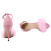 High Heels with Feather - Open Toe - Image 5