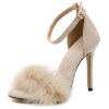 High Heels with Feather - Open Toe - Image 7