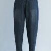 Star Embroidery Stripe Elastic Waist Pants With Pocket - Image 7