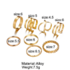 8 Pcs/Set Simple Design Round Rings Set