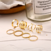 8 Pcs/Set Simple Design Round Rings Set - Image 3