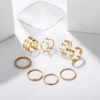 8 Pcs/Set Simple Design Round Rings Set - Image 5