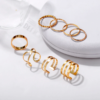 8 Pcs/Set Simple Design Round Rings Set - Image 6