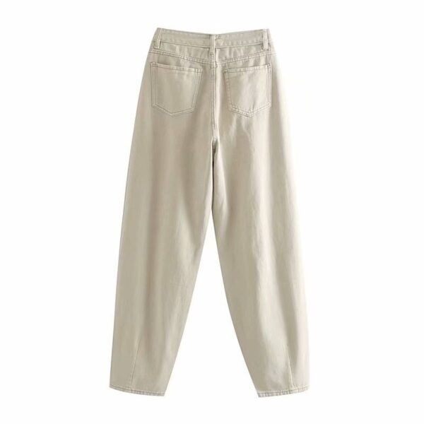 Casual Pleated Loose Streetwear Pocket Cowboy Pants - Image 2