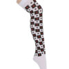 Saloon Stockings Poke Plaid Knee High Socks Halloween Cosplay Costume Accessories - Image 3