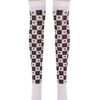 Saloon Stockings Poke Plaid Knee High Socks Halloween Cosplay Costume Accessories