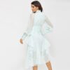 Sexy Asymmetry Elegant O-Neck Bohemia Party Maxi Dress - Image 4