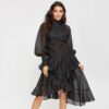 Sexy Asymmetry Elegant O-Neck Bohemia Party Maxi Dress - Image 5