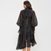 Sexy Asymmetry Elegant O-Neck Bohemia Party Maxi Dress - Image 6