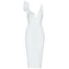 Sexy Deep V Neck Tank Club Ruffles Party Dress Vestido - Image 3