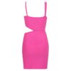 Runway Spaghetti Strap Hollow Out Party Mini Bandage Dress - Image 5