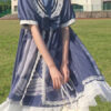 Sweet Sailor Style Short Sleeve Lolita One Piece Dresses