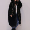 Faux Fur Hooded Long Sleeve Maxi Coat - Image 6