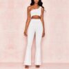 One Shoulder Sleeveless Club Bandage Two Pieces Set - Image 3