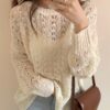 Pullovers Cutout Elegant Sexy Jumpers Sweaters - Image 5